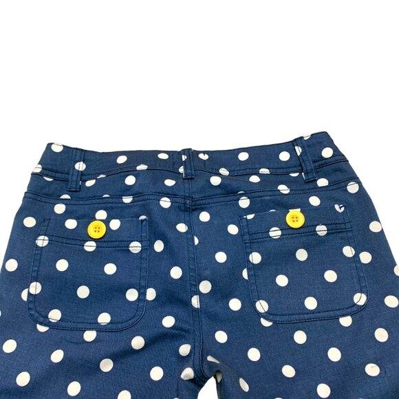 Mini Boden Blue with White Polka Crop Pants Girls Size‎ 13 Y - Picture 8 of 12
